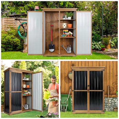 Outdoor Storage Cabinet Waterproof with Shelves