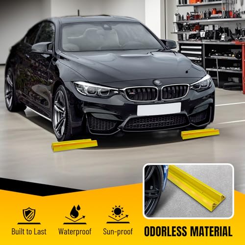 2 Pcs 18'' Parking Car Wheel Stopper for Garage with 2 Installation Methods (2 Count)