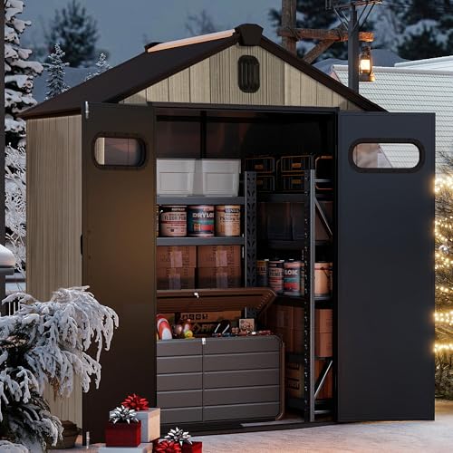 Domi 6x4 FT Resin Outdoor Storage Shed