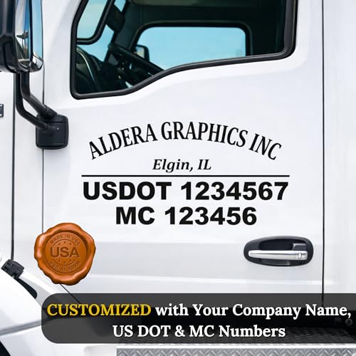 Custom US DOT Trucking Decal Sticker