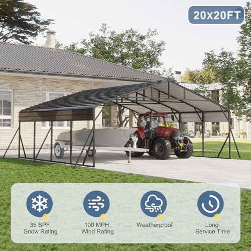 20x20 FT Metal Carport