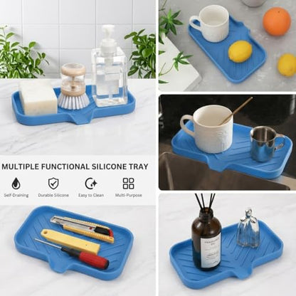 Silicone Soap Dish with Drain Spout