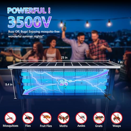 Large Solar Bug Zapper for Outdoor