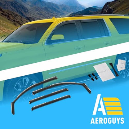 Extra Durable Window Deflectors in (4 Count)
