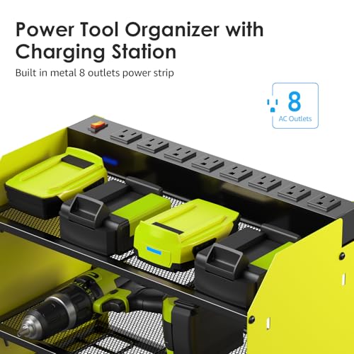Modular Power Tool Organizer Wall Mount Charging Station