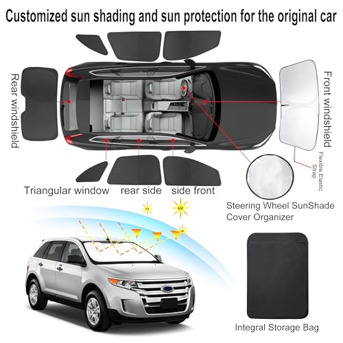 Window Shades for Ford Edge 2007 (8 Count)