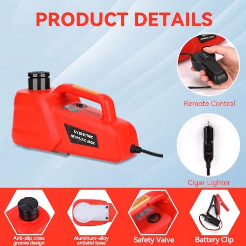 Electric Car Jack 5 Ton 12V Hydraulic Floor Jack
