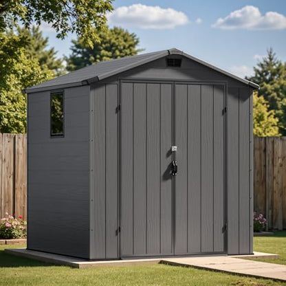 Outdoor Plastic Storage Shed 6x6 FT