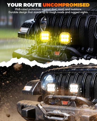 XP Ultra Series 3 Inch LED Pod Offroad Light with DRL & Turn Signal (2 Count)