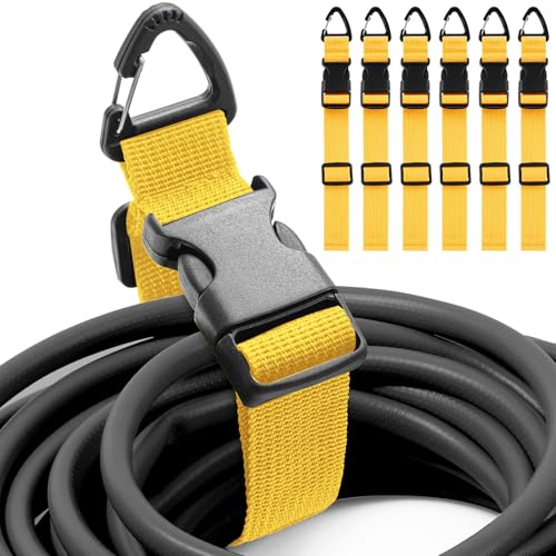 6 Pack Adjustable Extension Cord Holder Straps (6 Count)