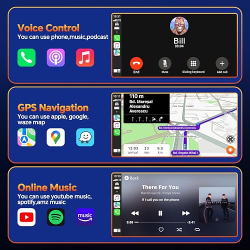 2 in 1 Wireless Carplay Adapter for Apple CarPlay & Android Auto