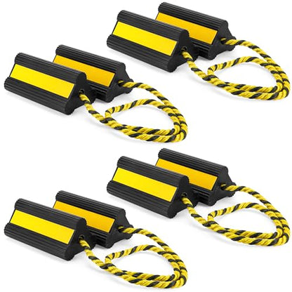 4 Pair Heavy Duty Wheel Chocks for RV Trailer (8 Count)