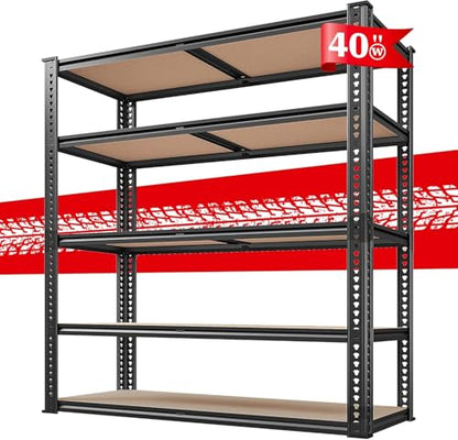 40" W Storage Shelves Load 2500Lbs for Garage Pantry Closet Kitchen (3 Count)