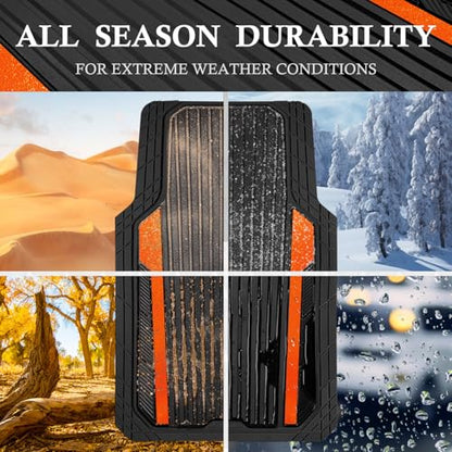 Heavy Duty Rubber Car Mats Metallic
