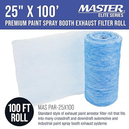 Elite Paint Spray Booth Exhaust Filter Roll 25" x 100'
