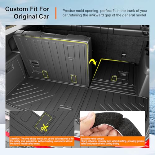 Cargo Mat with Backrest Mats Compatible with 2009