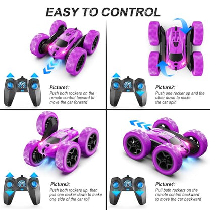 RC Cars Purple Remote Control Car for Girls