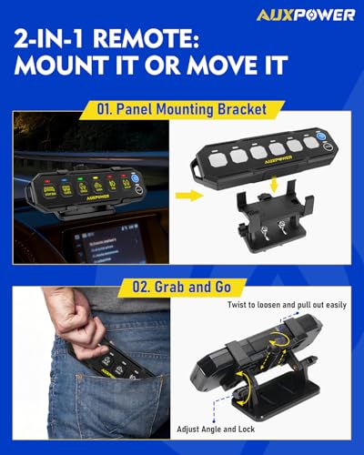 6 Gang Wireless Switch Panel S6W 4 Modes and RGB Dimmable