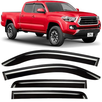 Tape on Extra Durable Rain Guards for Toyota Tacoma 2016 (4 Count)