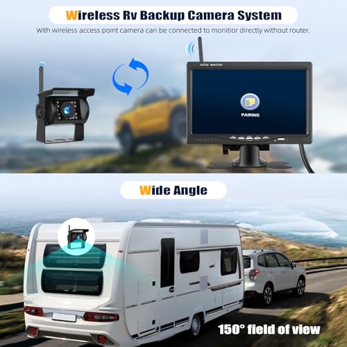 1080P Wireless RV Backup Camera System