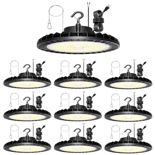 10 Pack 300W LED High Bay Light (9 Count)