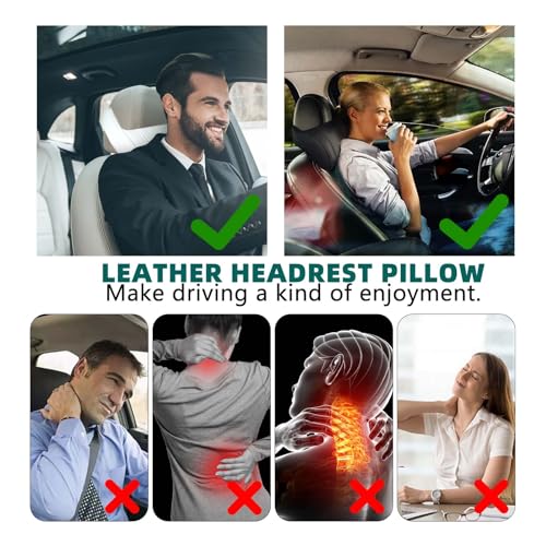 Car Neck Pillow for Driving Memory Foam Softness Black