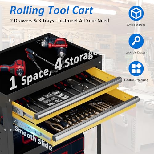 5 Tier Heavy Duty Tool Cart