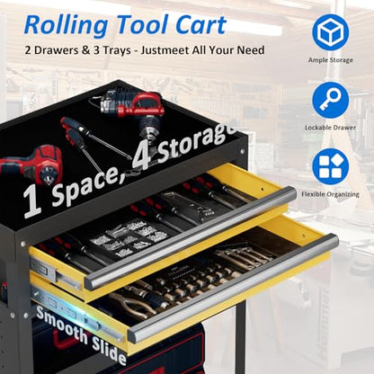 5 Tier Heavy Duty Tool Cart