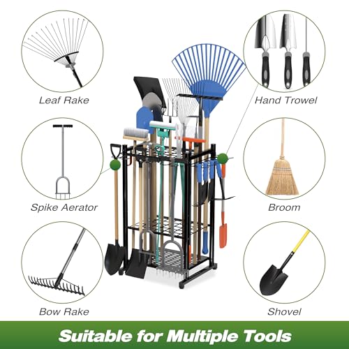 Garden Tool Organizer Rack Up to 50 Tools