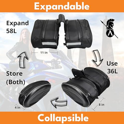 ENHANCED Motorcycle Saddlebags (2 Piece)