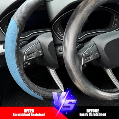 Nappa Leather Steering Wheel Cover