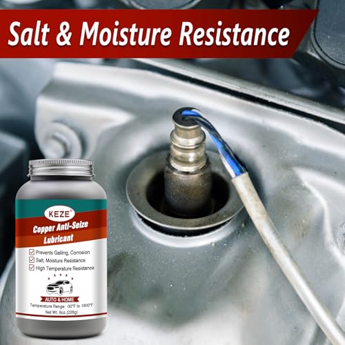 Anti Seize Lubricant Copper Grease High Temp Anti (8 Ounce)