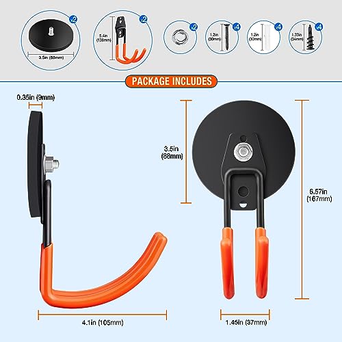 Large Strong Magnetic Hooks For Hanging Heavy Duty (2 Count)