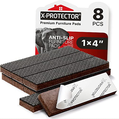 Non Slip Furniture Pads 8 PC 1”x 4” (8 Count)