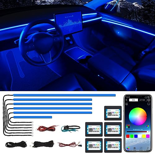 Acrylic Interior Car LED Strip Light with Wireless APP