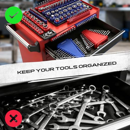 8 Piece Magnetic Socket and Wrench Organizer Set (8 Count)