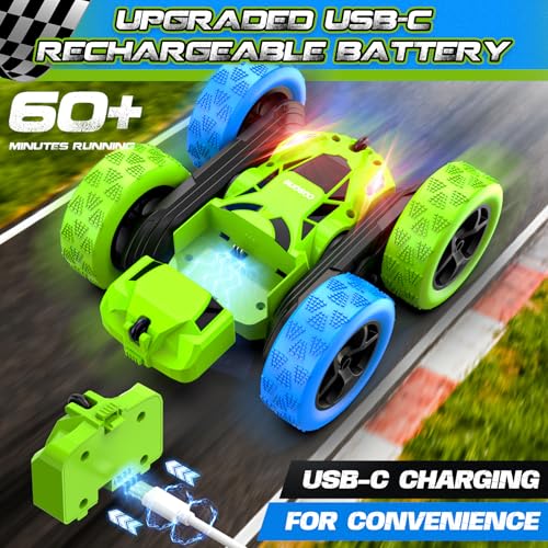 Blue Green RC Car for Kids