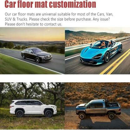 Custom Car Floor Mats for 99.99% Sedan SUV Sports Car Men Women Protection Full Coverage Pads Anti