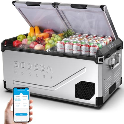 12V Car Refrigerator 100QT Dual Zone Car Fridge