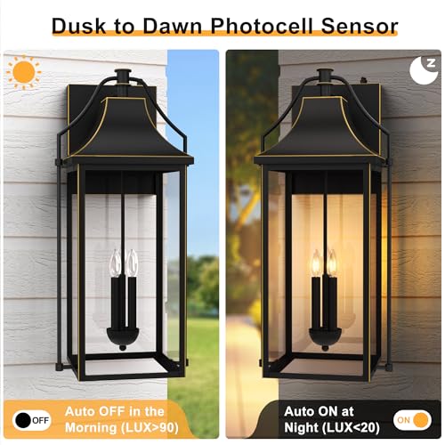 25IN Dusk to Dawn Outdoor Wall Light