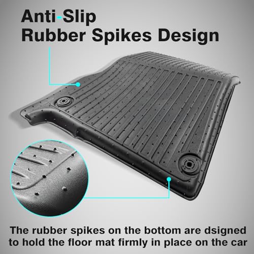 Compatible with Rivian R1S All Weather Cargo Liners Frunk Mat&Floor Liners&Trunk Mat Set Anti