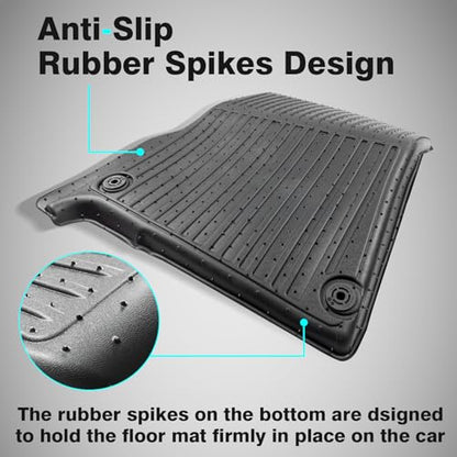 Compatible with Rivian R1S All Weather Cargo Liners Frunk Mat&Floor Liners&Trunk Mat Set Anti