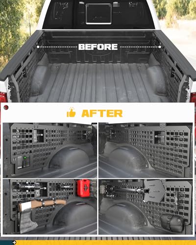Side Bed MOLLE Panel Fit for 5.5 Feet Ford F150 2015