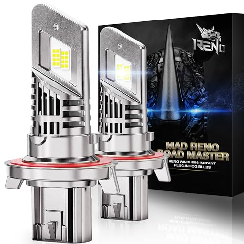 H13 Bulb 9008 Fog Bulb 800% Brighter High Speed Fan 6500K (2 Count)