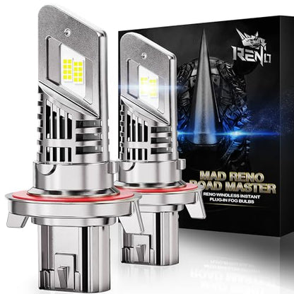 H13 Bulb 9008 Fog Bulb 800% Brighter High Speed Fan 6500K (2 Count)