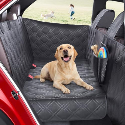 Dog Car Seat Cover for Back Seat with Door Protection
