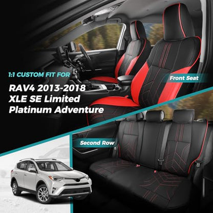 for Toyota RAV4 Seat Covers 2013 2014 2015 2016 2017 2018 RAV 4 XLE SE Limited Platinum Adventure