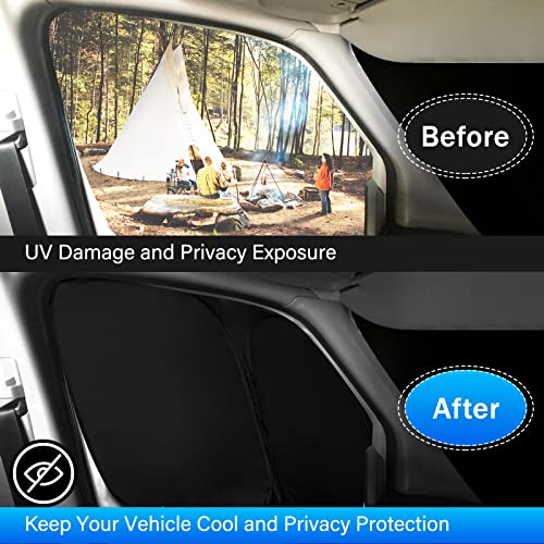 Windshield Sun Shade for Ford Transit 2015 (2 Count)