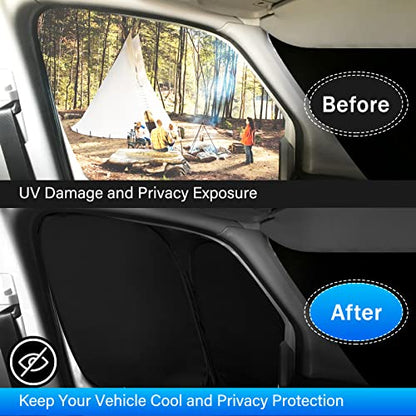 Windshield Sun Shade for Ford Transit 2015 (2 Count)