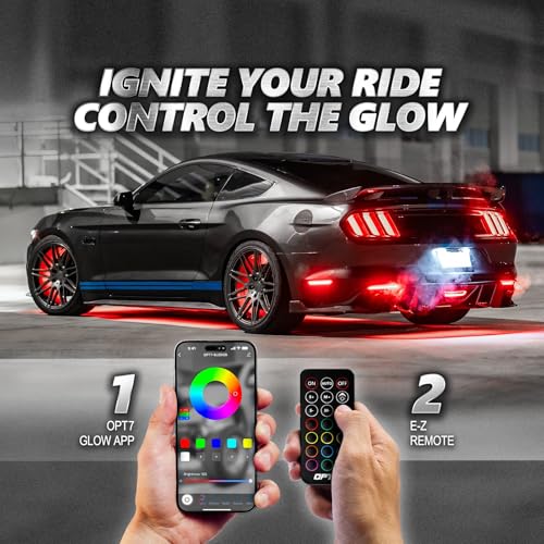 Aura Pro RGB Aluminum Car Underglow Kit with App & Remote Control (4 Count)